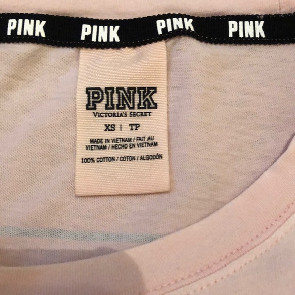 pink long sleeve tee - Picture 2 of 3